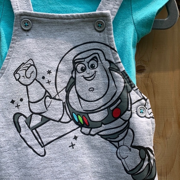 Disney Buzz Lightyear Overalls & Onesie - Picture 2 of 6